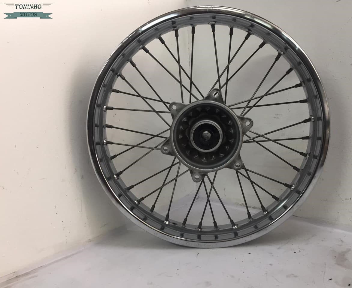 RODA TRASEIRA HONDA BROS 160 2016 À 2020 ''FREIO À DISCO''