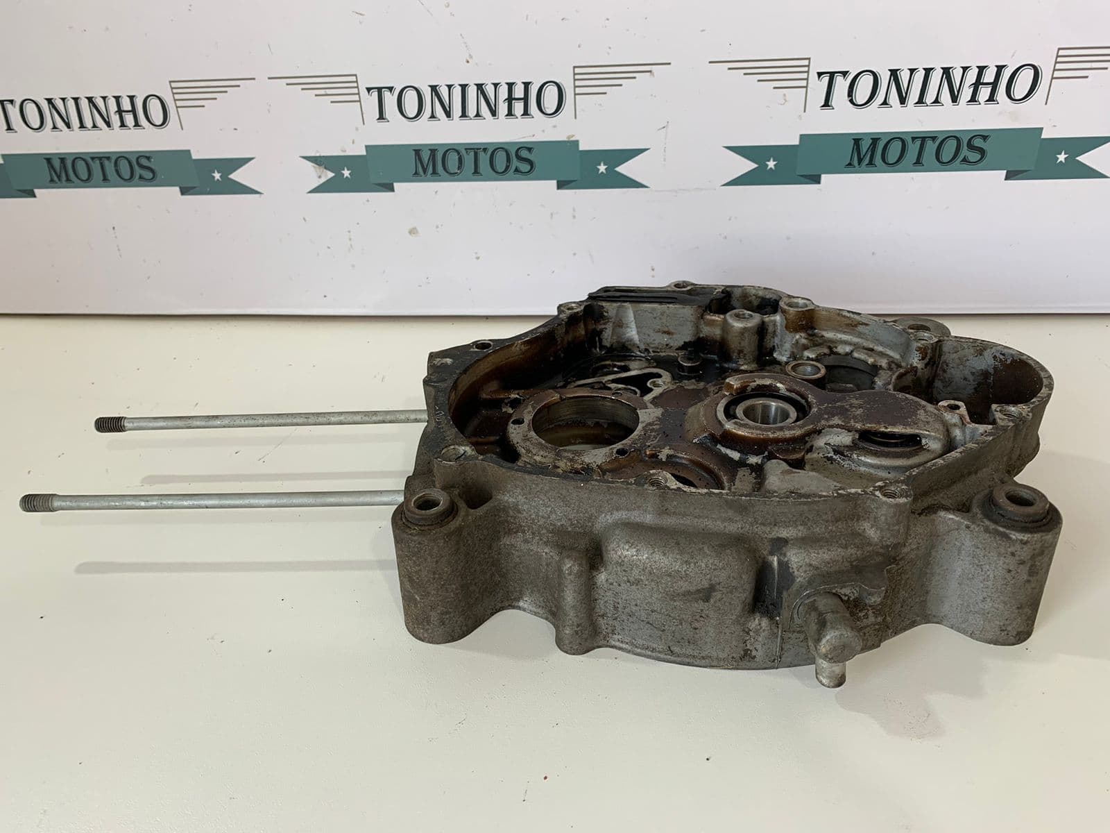 BLOCO DO MOTOR LADO DIREITO YAMAHA CRYPTON 105 2001 Á 2004 — imagem 5