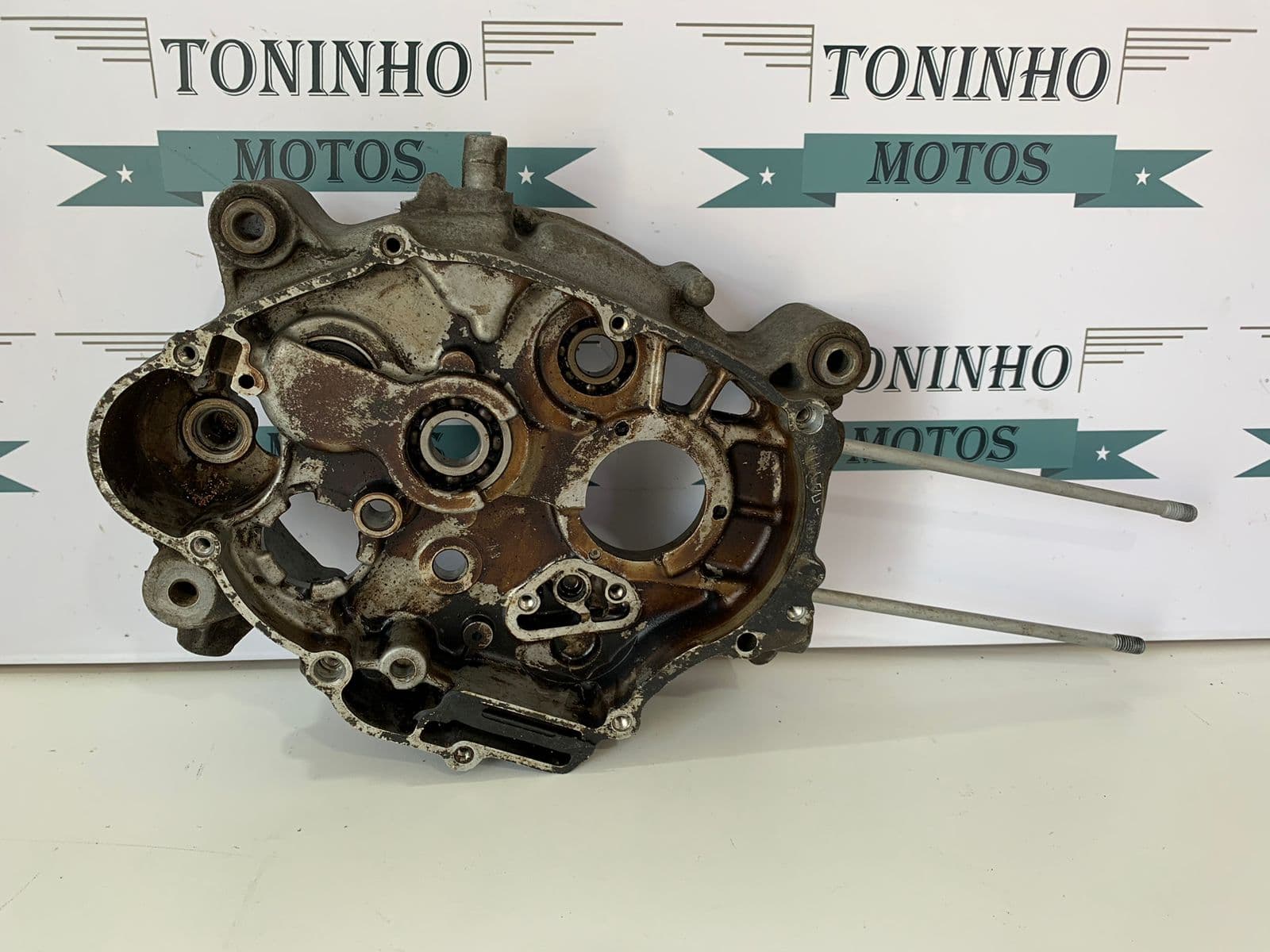 BLOCO DO MOTOR LADO DIREITO YAMAHA CRYPTON 105 2001 Á 2004 — imagem 8
