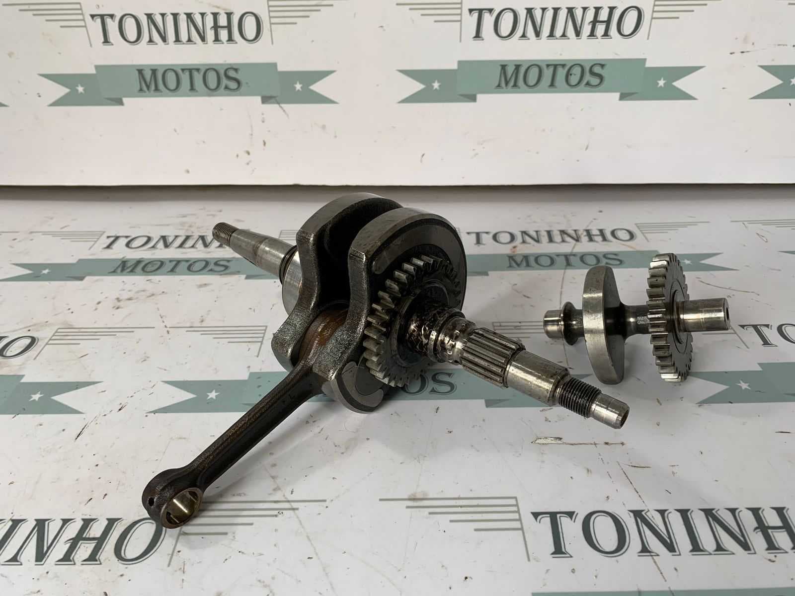 VIRABREQUIM COM BALANCEIRO YAMAHA CRYPTON 105 1998 Á 2004