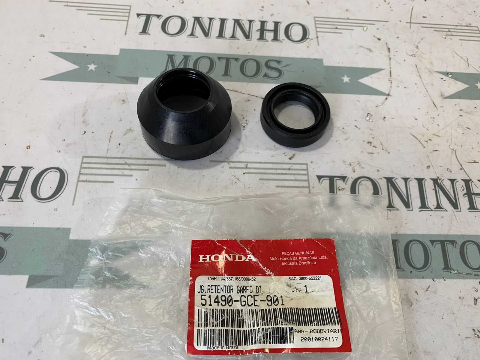 RETENTOR E GUARDA PÓ BENGALA HONDA TITAN 125 / BIZ 100