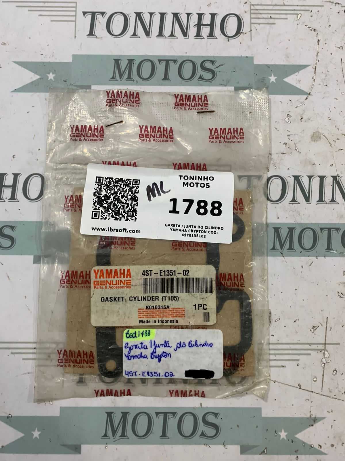 GAXETA / JUNTA DO CILINDRO YAMAHA CRYPTON 105 1998 Á 2004