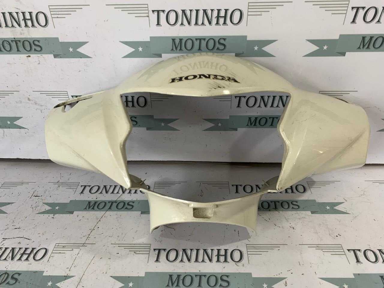 MOLDURA DO FAROL HONDA BIZ 110I 2018 FREIO A DISCO BRANCO