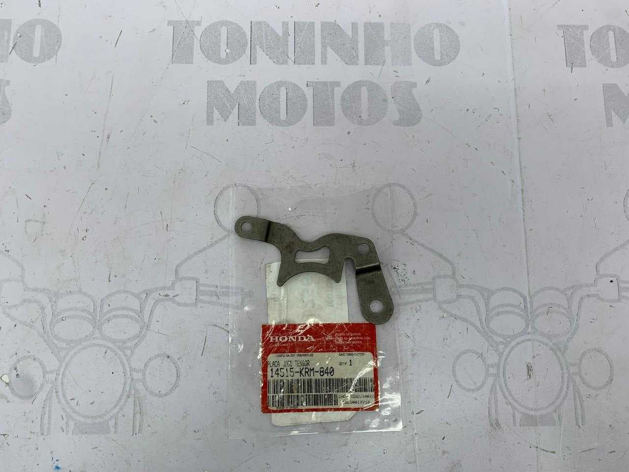 PLACA FIXAÇÃO ENGRENAGEM CORRENTE COMANDO HONDA BROS 125