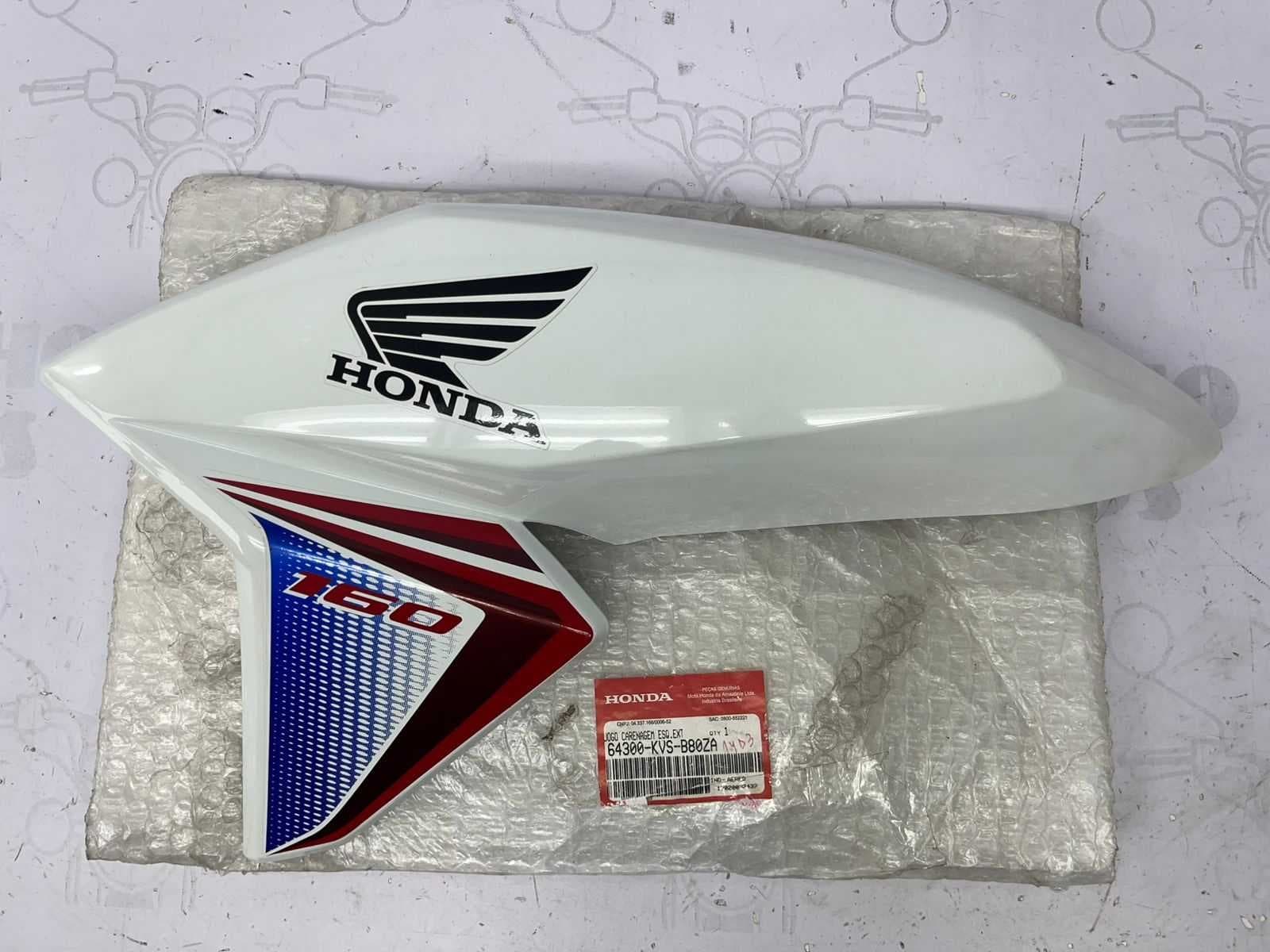 ABA TANQUE LADO ESQUERDO HONDA TITAN 160 2017 - BRANCO