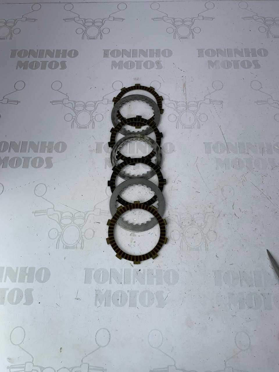 JOGO DISCO E SEPARADOR EMBREAGEM YAMAHA FAZER 150/FACTOR 150
