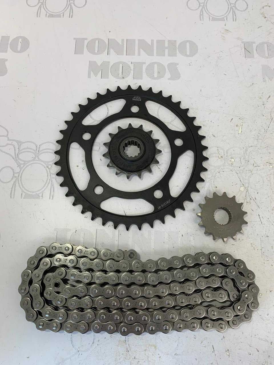 KIT TRANSMISSÃO COM RETENTOR HONDA CB 500X / CB 500F 2014