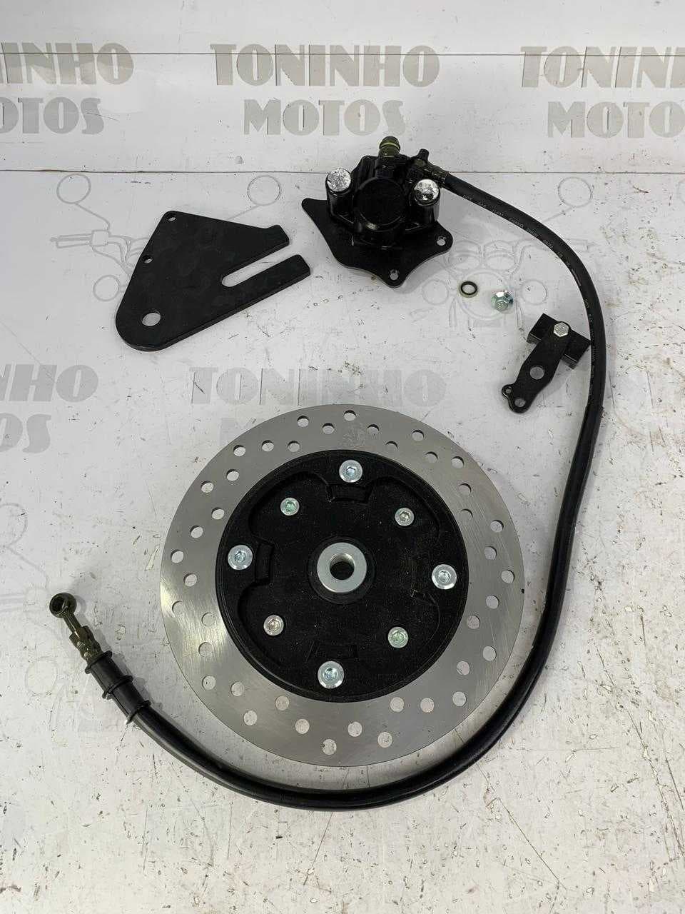 CONJUNTO FREIO TRASEIRO DISCO UNIVERSAL CG/TITAN 125/150/160
