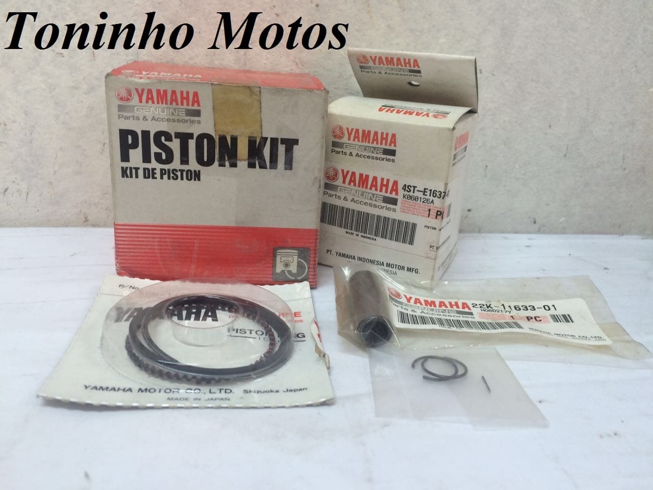 KIT PISTÃO YAMAHA CRYPTON 105 MEDIDA: 0,75MM