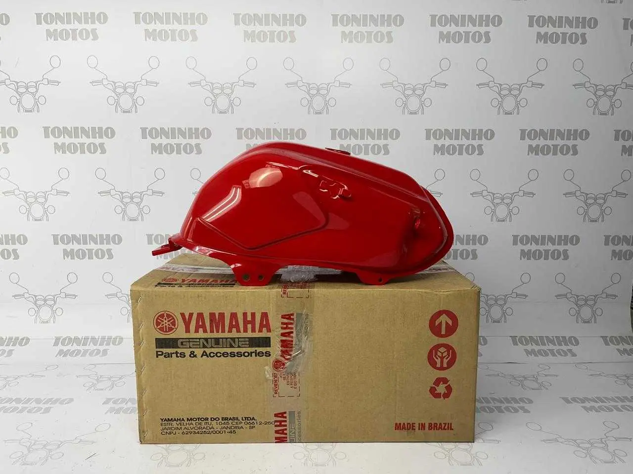 Tanque Combustível Yamaha Ybr Factor 125 2014 À 2016 Vermelho