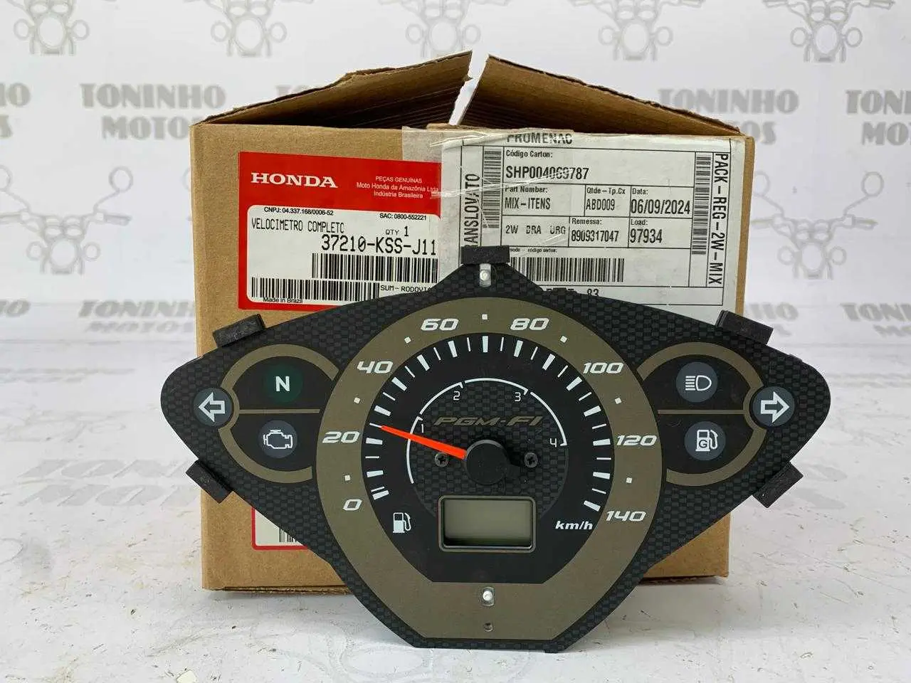 PLACA DO PAINEL HONDA BIZ 125 EX 2016/2017