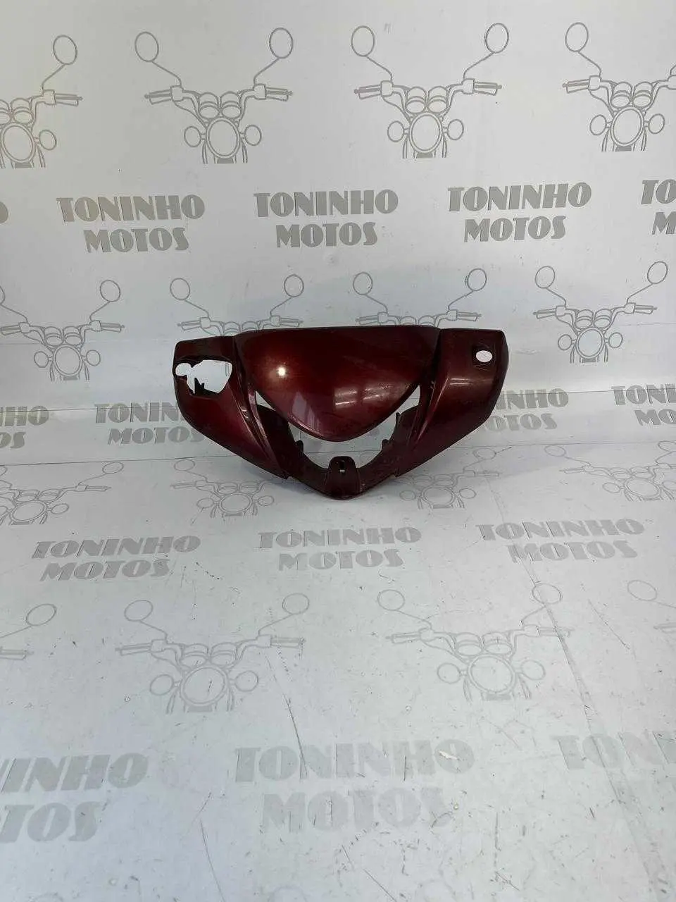 MOLDURA FAROL HONDA BIZ 125 2012 VERMELHO FREIO À DISCO