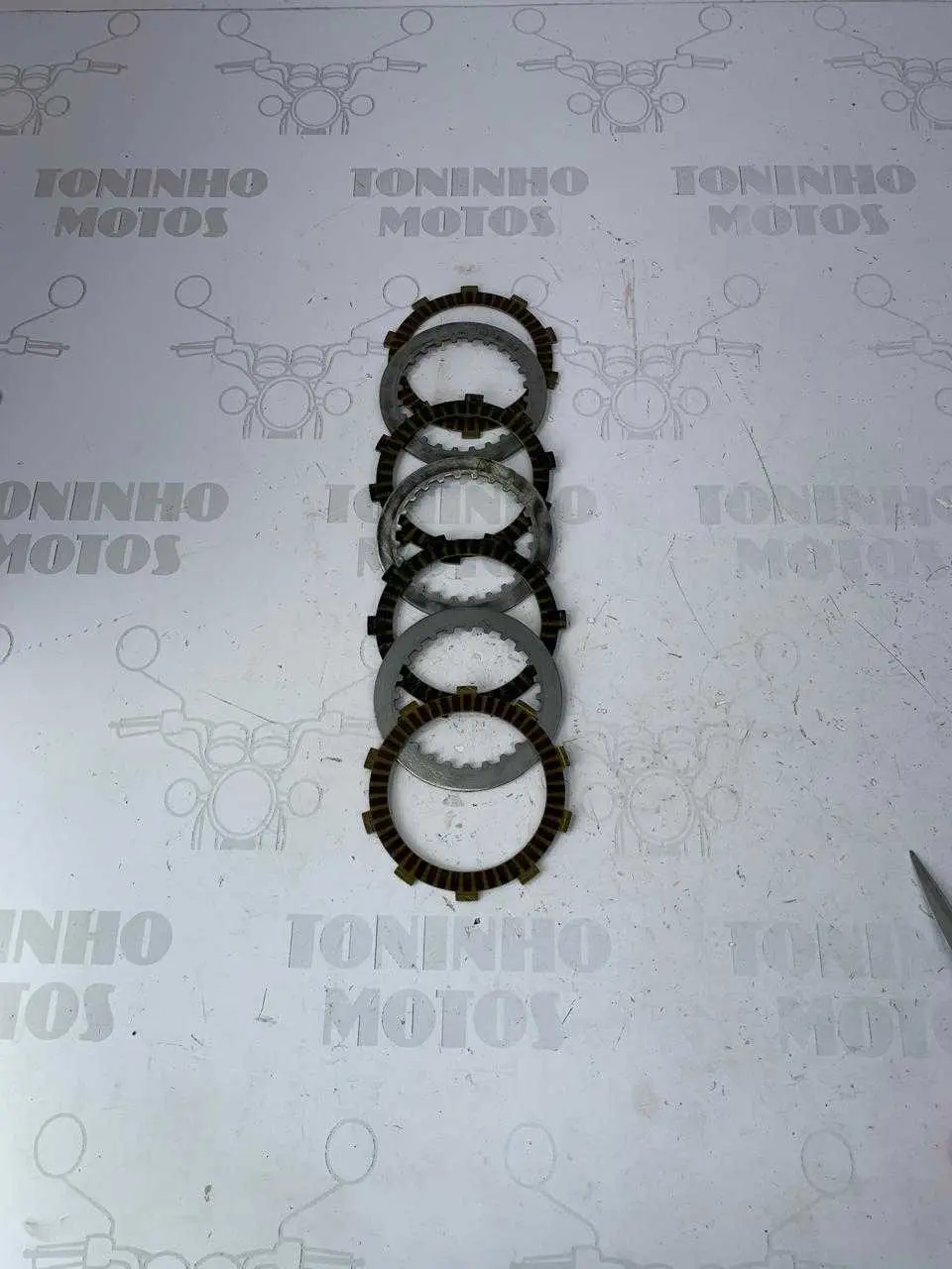 JOGO DISCO E SEPARADOR EMBREAGEM YAMAHA FAZER 150/FACTOR 150