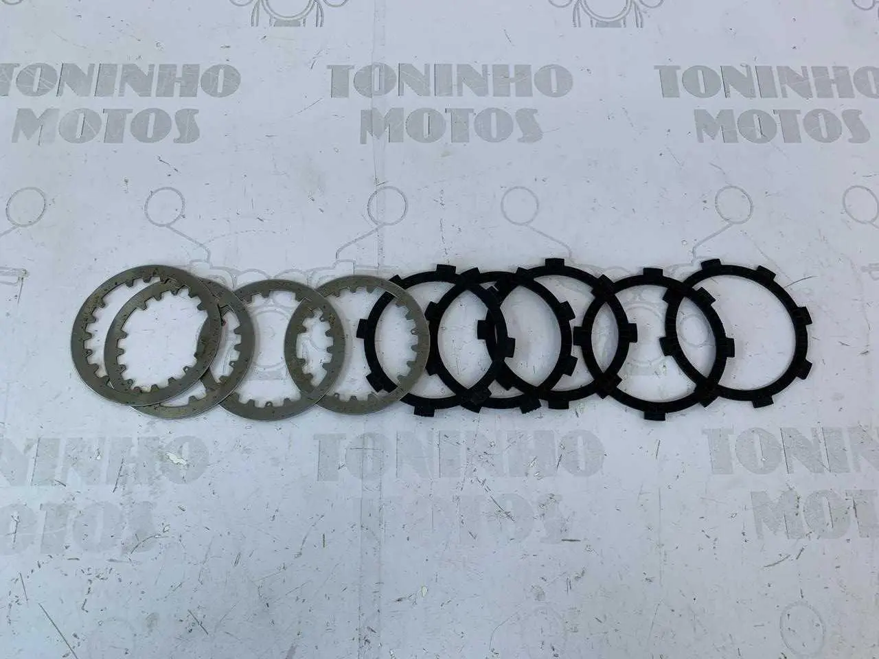 JOGO DE DISCO E SEPARADOR DE EMBREAGEM YAMAHA CRYPTON 105