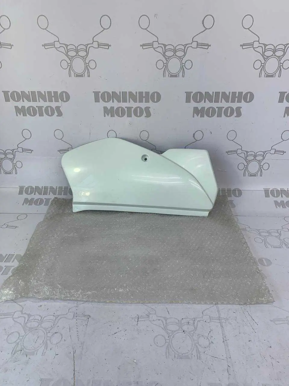 TAMPA LATERAL LADO ESQUERDO HONDA XR 200 1994 À 2002 BRANCO