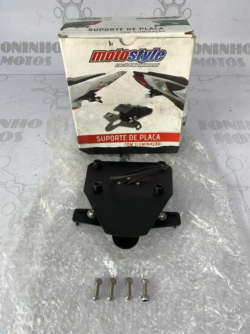 SUPORTE PLACA C/ ILUMINAÇÃO YAMAHA MT03 2016 À 2018