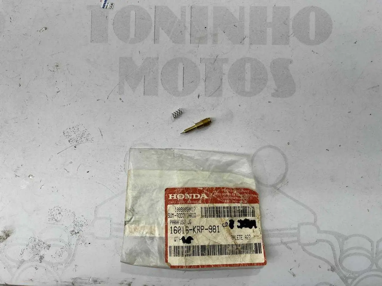 KIT PARAFUSO REGULAGEM DE AR HONDA TITAN 150 SPORT 2004